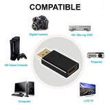 Display Port to HDMI Male Female Adapter Converter DP to HDMI
