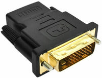 DVI-D Male (24+1 pin) to HDMI Female (19-pin) Adapter