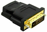DVI-D Male (24+1 pin) to HDMI Female (19-pin) Adapter